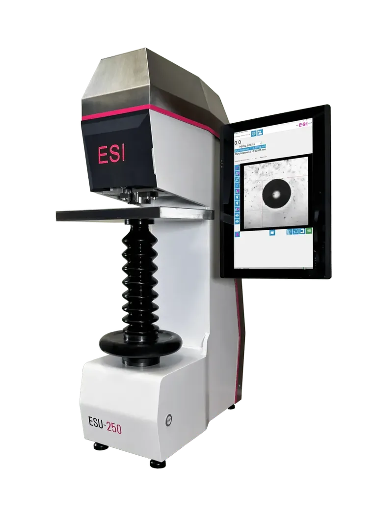 Härteprüfgerät ESU-250 mit Härtemesselektronik HmeWin-Compact